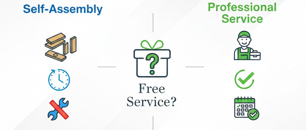 実は組み立てサービスが無料になるケースはある？