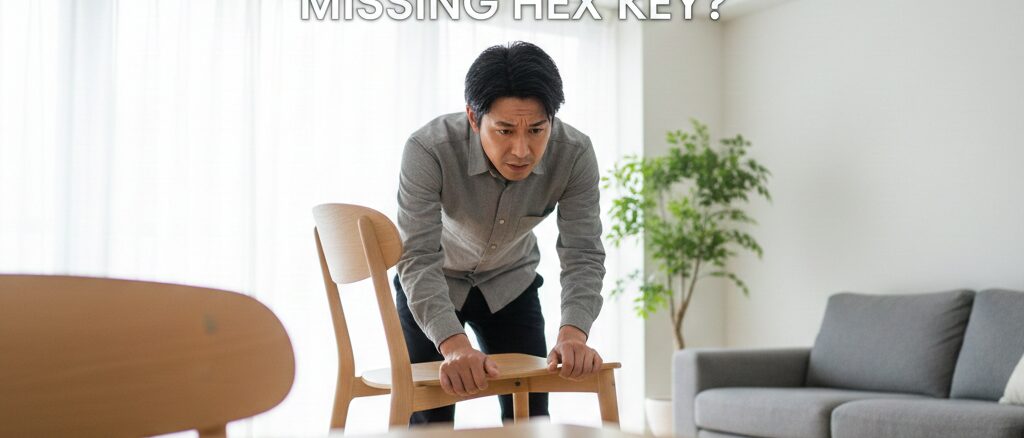 家具などの付属六角レンチをなくした時のサイズ特定方法と買い替えの手順ガイド