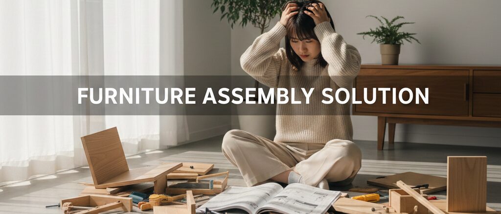 届いた家具に絶望していませんか？一人暮らしの女性も安心な家具の組み立てサービス活用術