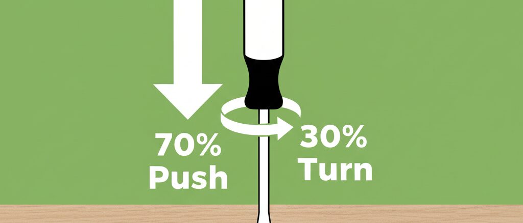 カムロックネジの安全な緩め方とドライバーの扱い