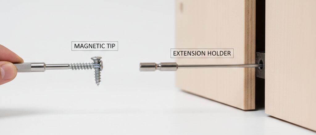 作業効率アップ！マグネット付きや延長ホルダーの必要性