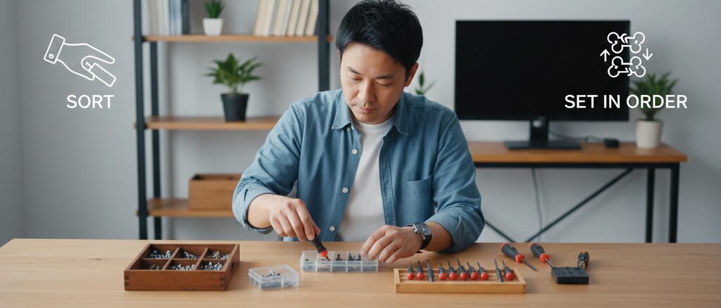 六角レンチとビットをなくさないための保管のルールと基礎的な収納の考え方