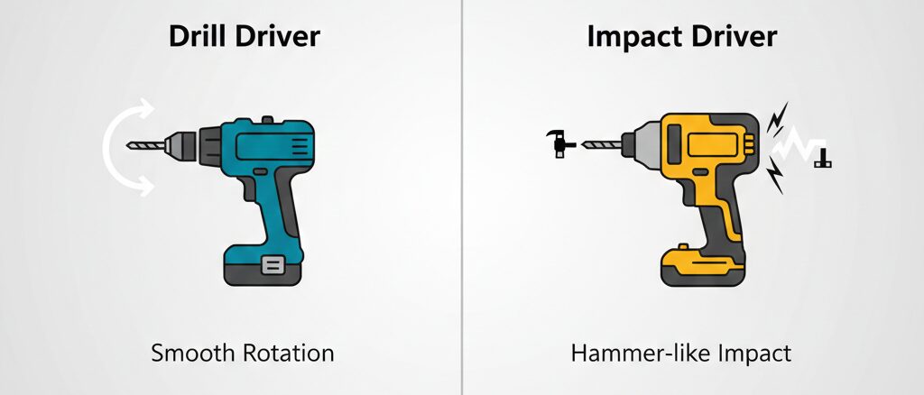 初心者はインパクトではなくドリルドライバーを選ぶべき理由