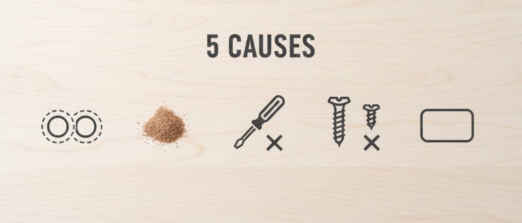 家具組み立てのネジが入らない・途中で止まるのはなぜ？5つの原因と確認項目