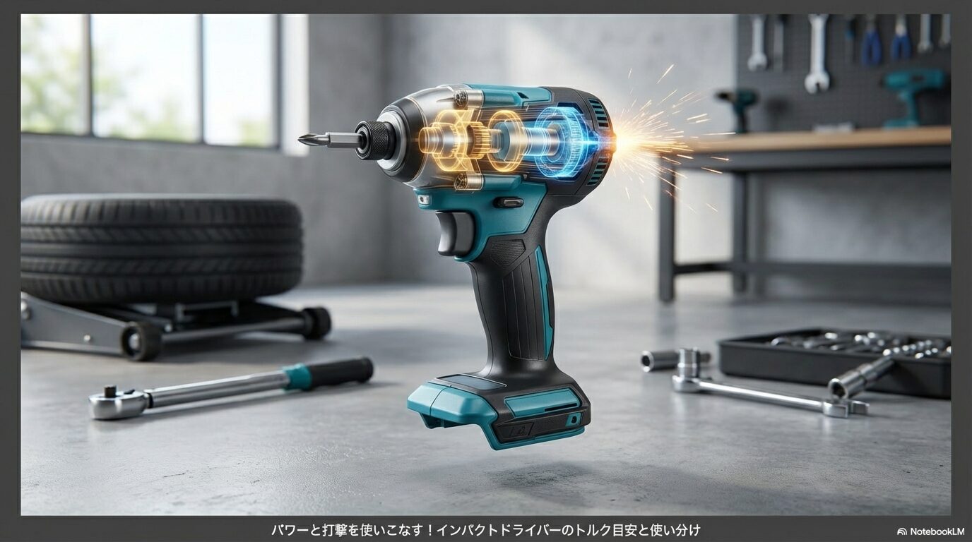パワーと打撃を使いこなす！インパクトドライバーのトルク目安と使い分け