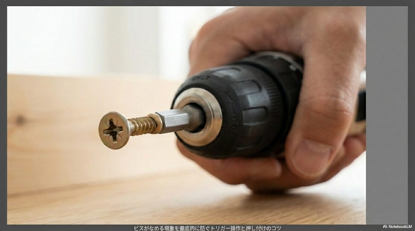 ビスがなめる現象を徹底的に防ぐトリガー操作と押し付けのコツ