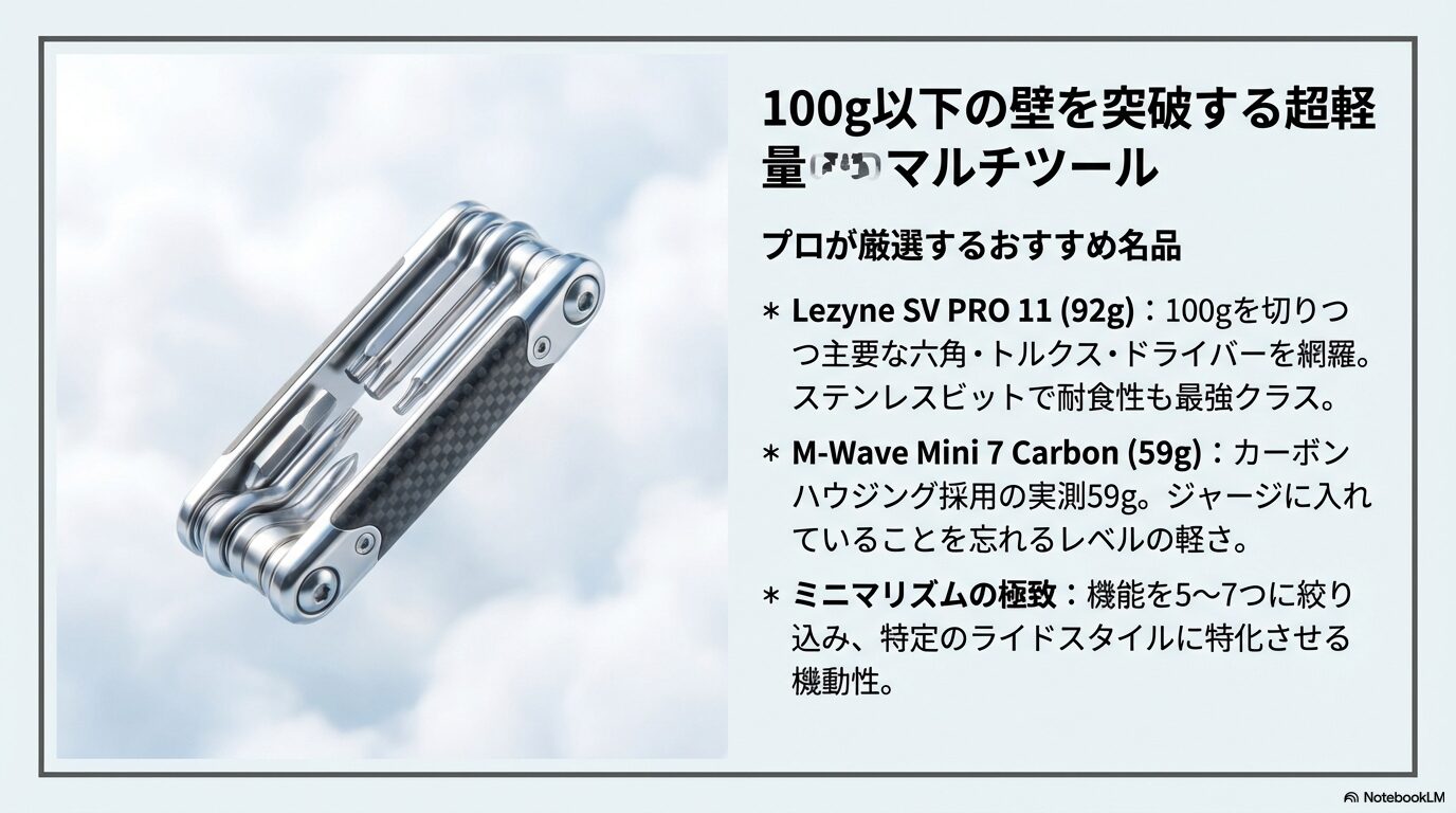 プロが厳選する自転車マルチツールおすすめ名品と軽量化を実現するスマートな活用術