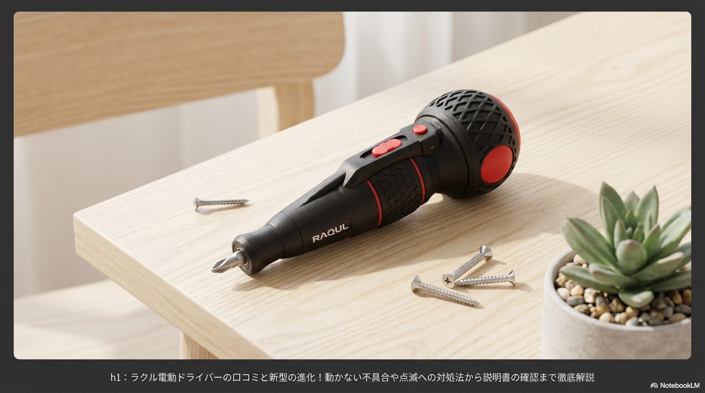 ラクル電動ドライバーの口コミと新型の進化！動かない不具合や点滅への対処法から説明書の確認まで徹底解説