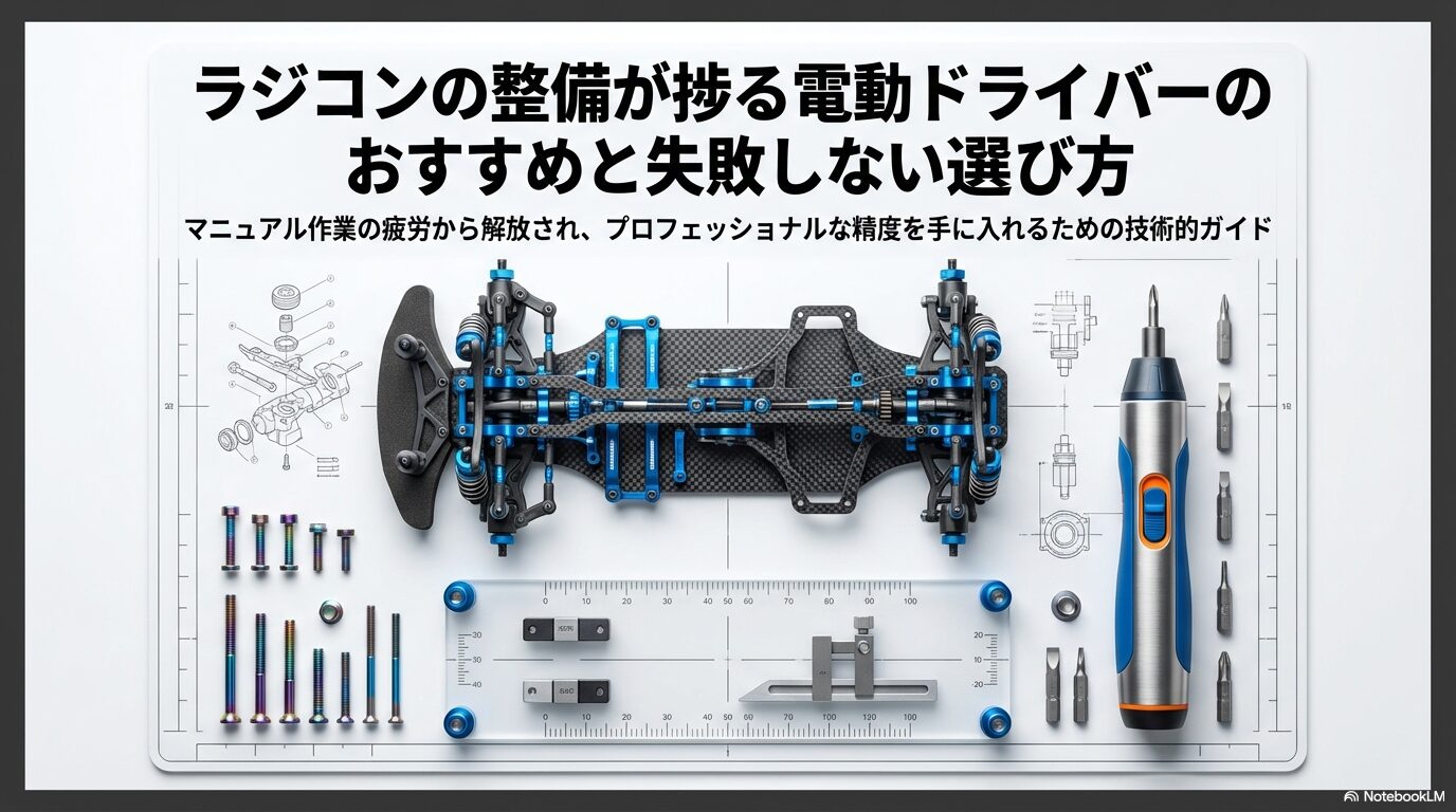 ラジコンの整備が捗る電動ドライバーのおすすめと失敗しない選び方