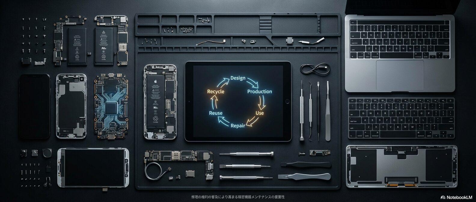 修理の権利の普及により高まる精密機器メンテナンスの重要性