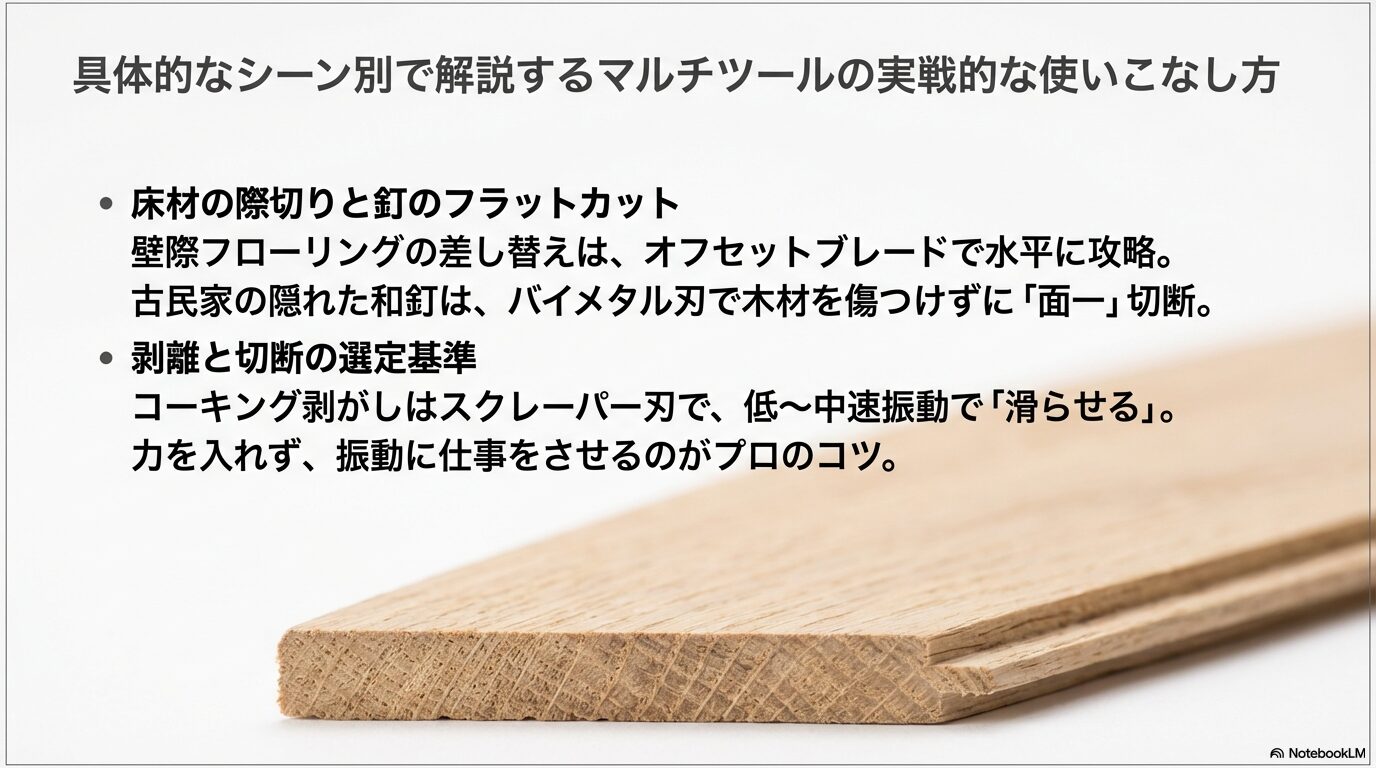 具体的なシーン別で解説するマルチツールの実戦的な使いこなし方