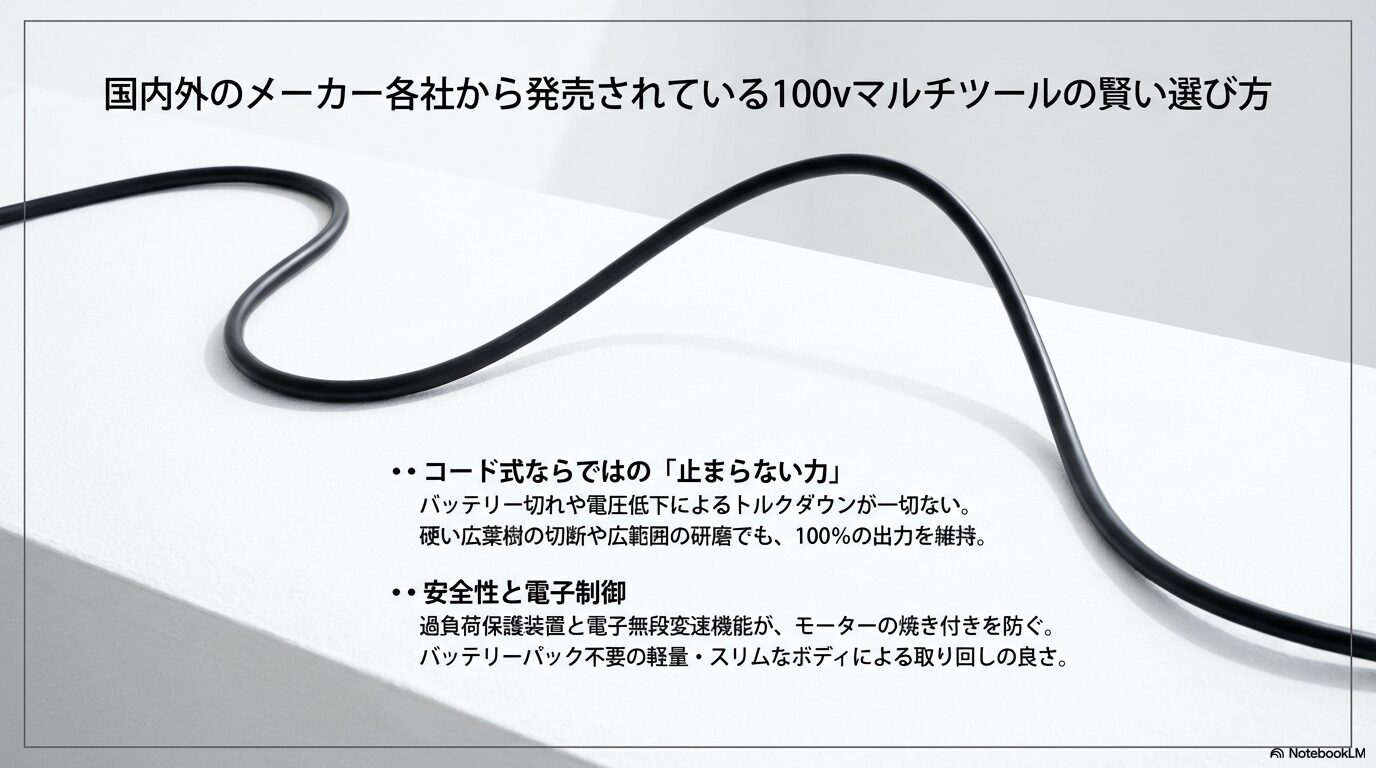 国内外のメーカー各社から発売されている100vマルチツールの賢い選び方