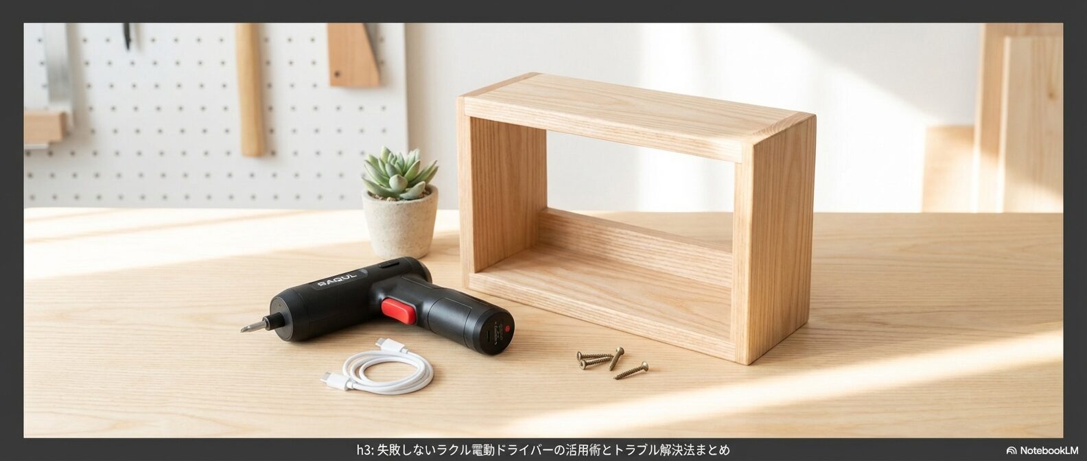 失敗しないラクル電動ドライバーの活用術とトラブル解決法まとめ