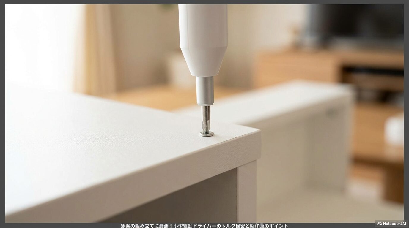家具の組み立てに最適！小型電動ドライバーのトルク目安と軽作業のポイント