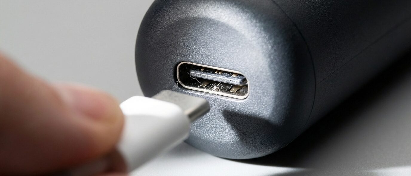 専用のUSB端子で充電できない時の接触不良と電圧の確認