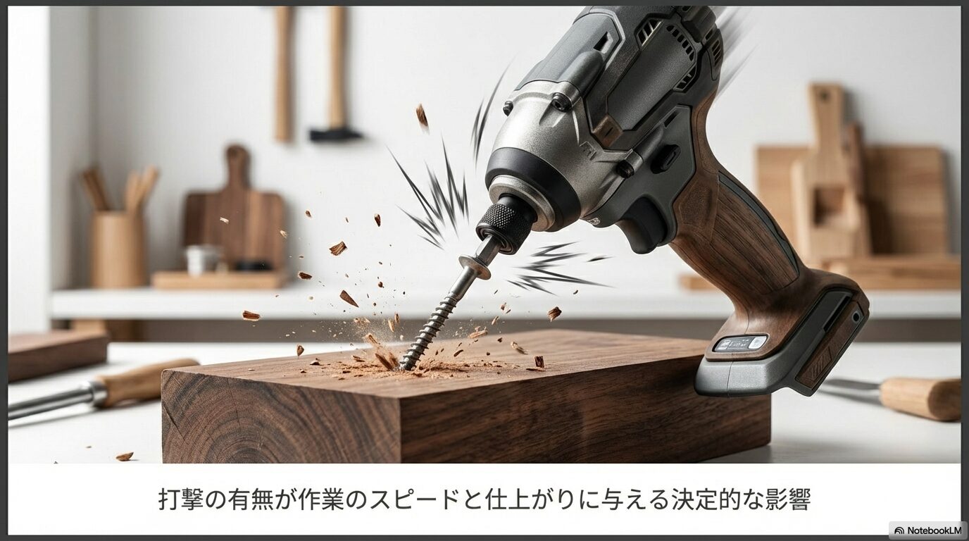 打撃の有無が作業のスピードと仕上がりに与える決定的な影響