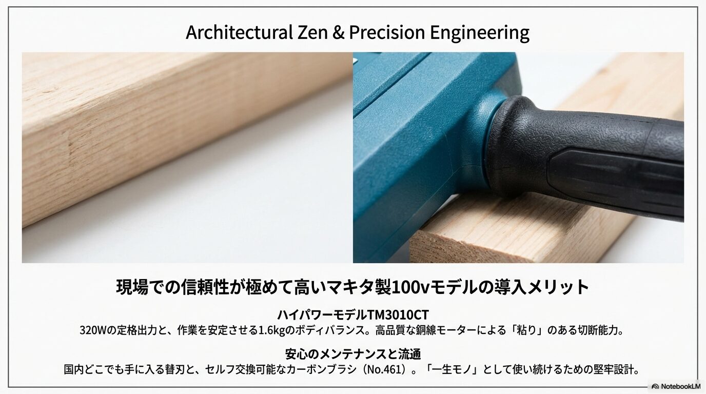 現場での信頼性が極めて高いマキタ製100vモデルの導入メリット