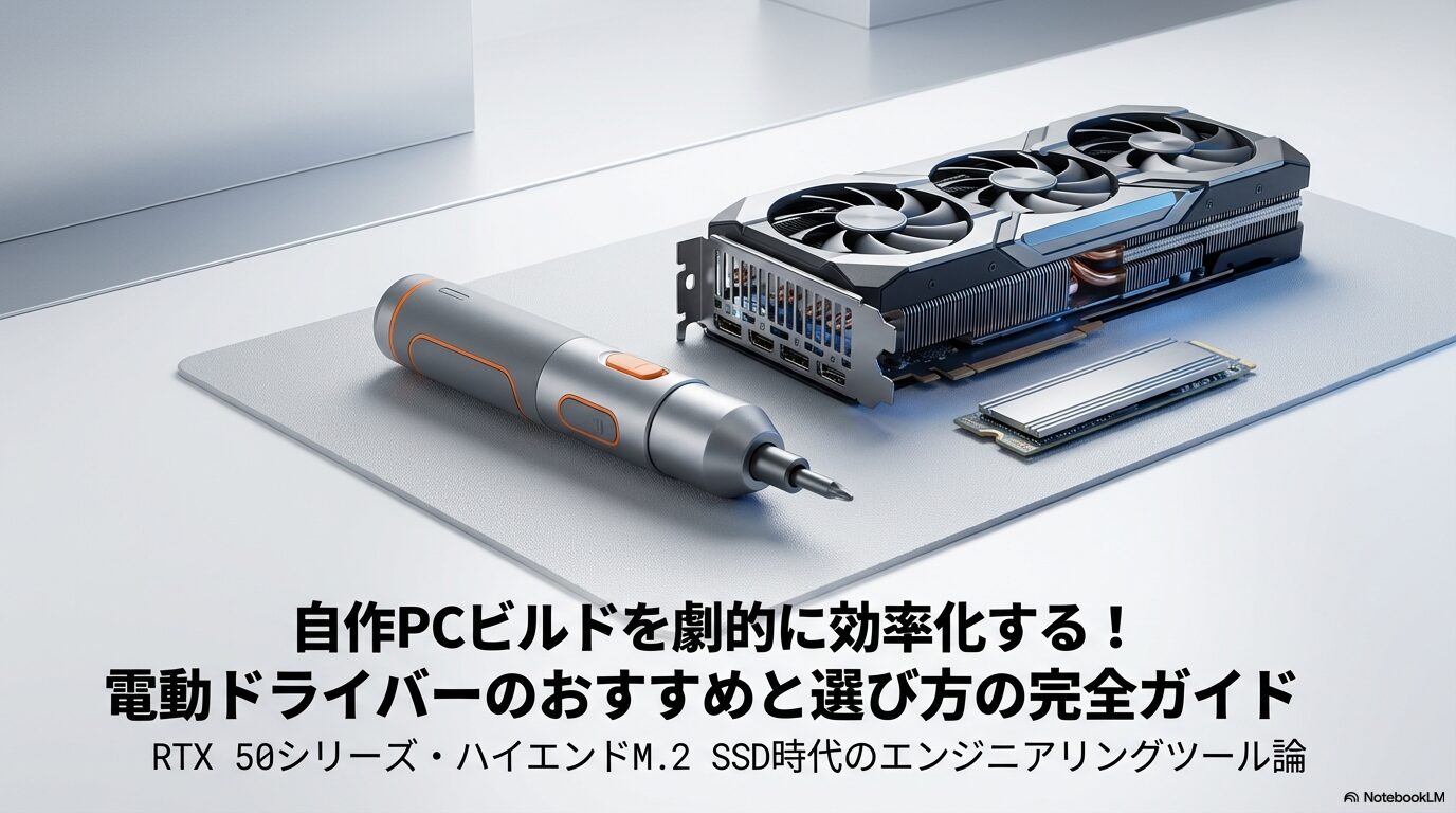 自作PCビルドを劇的に効率化する！電動ドライバーのおすすめと選び方の完全ガイド