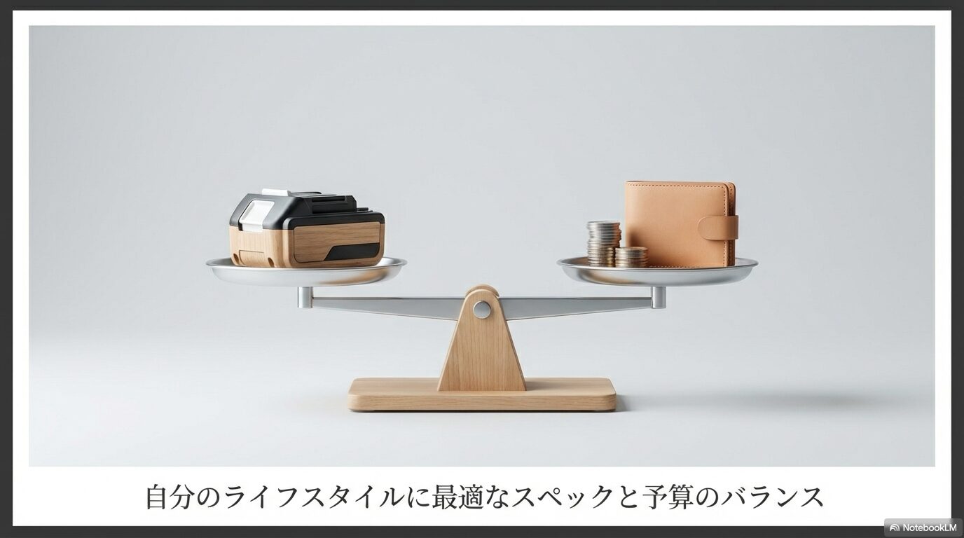 自分のライフスタイルに最適なスペックと予算のバランス