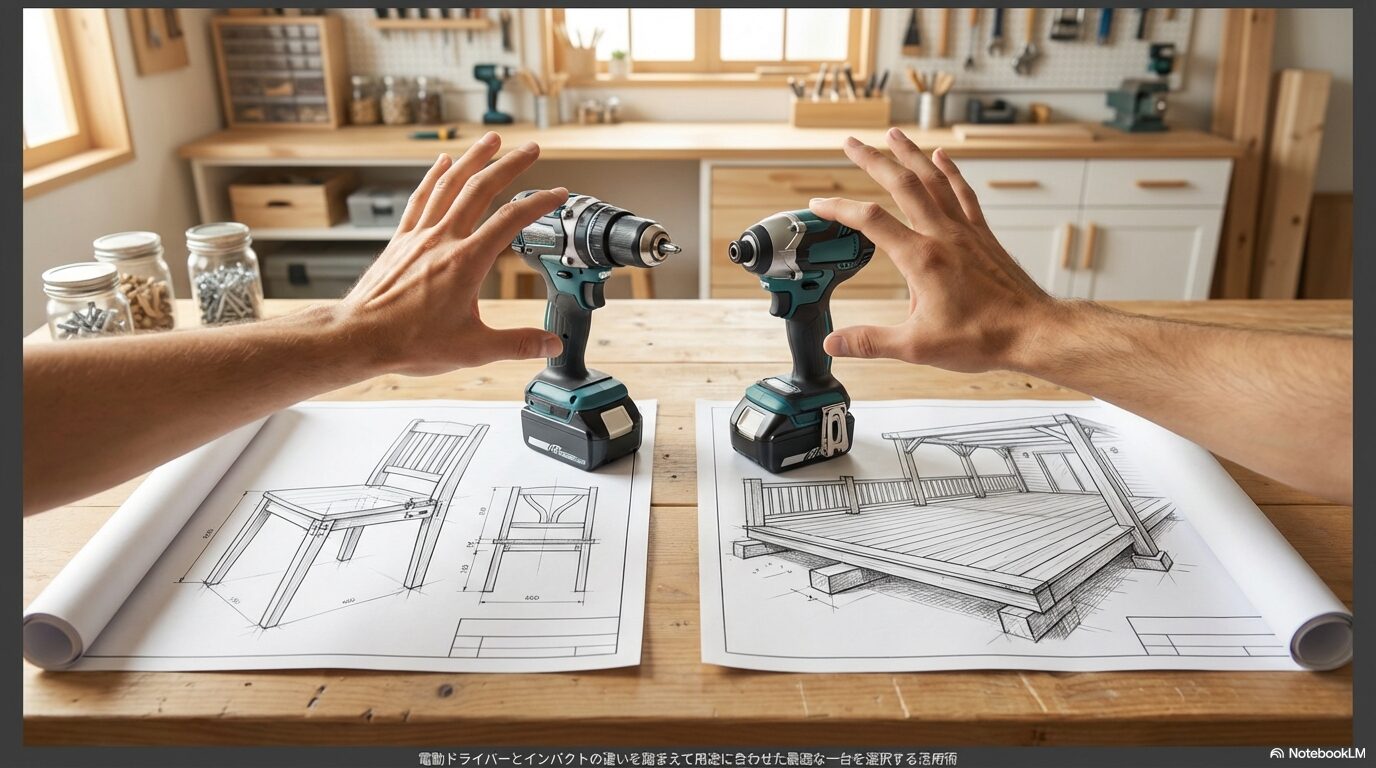 電動ドライバーとインパクトの違いを踏まえて用途に合わせた最適な一台を選択する活用術