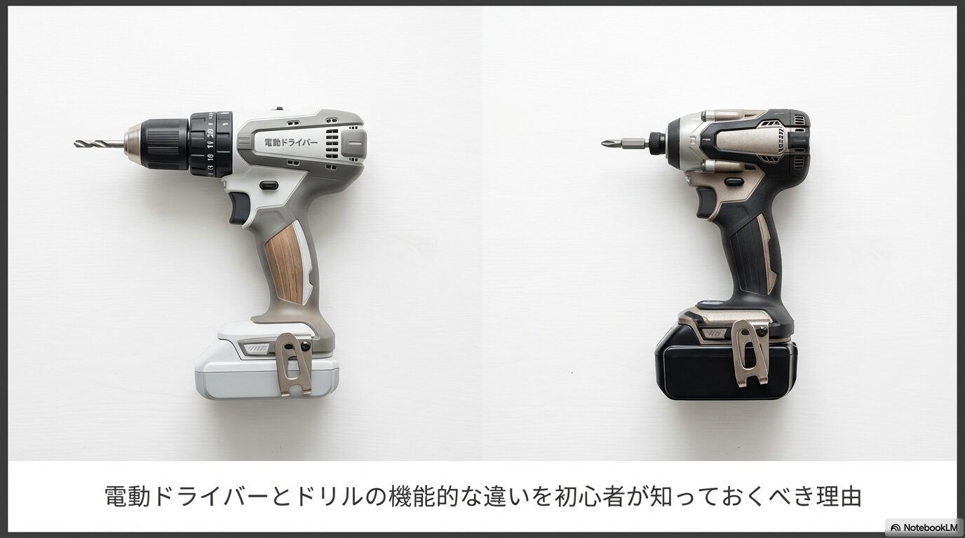 電動ドライバーとドリルの機能的な違いを初心者が知っておくべき理由