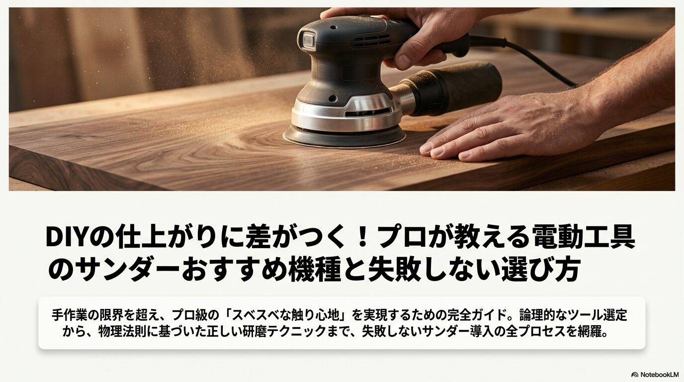 DIYの仕上がりに差がつく！プロが教える電動工具のサンダーおすすめ機種と失敗しない選び方