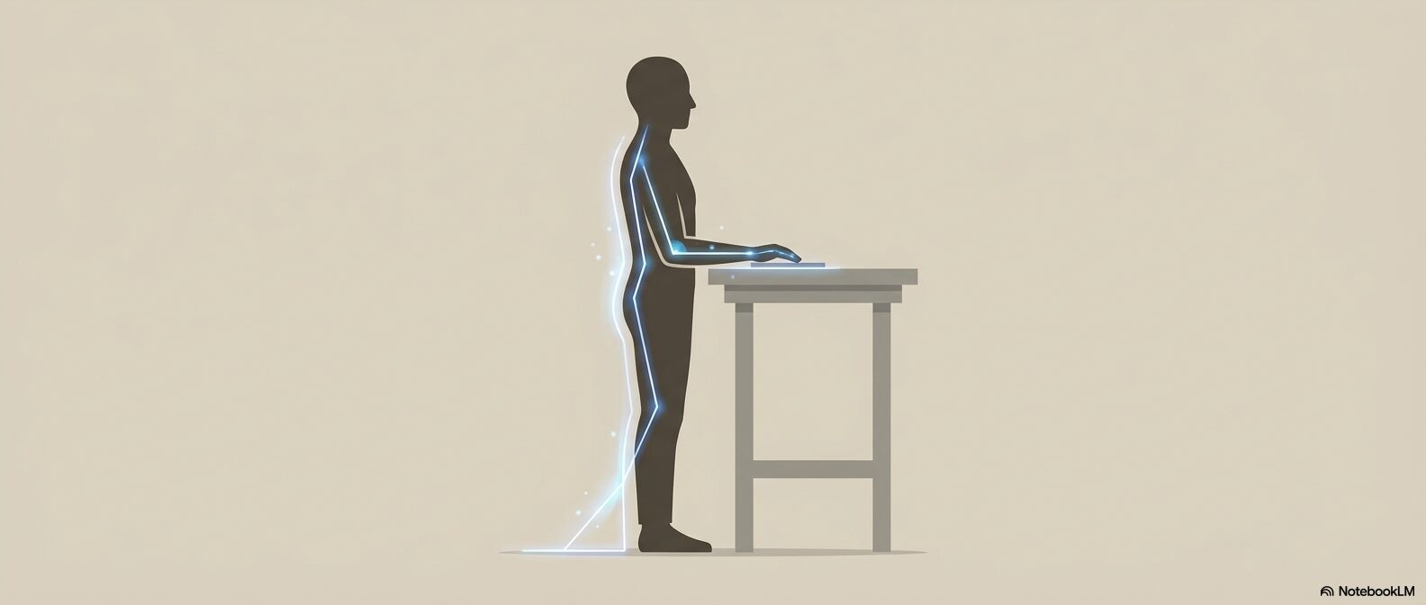 長時間の立ち仕事でも腰が楽になる「高さ」の計算方法と調節術
