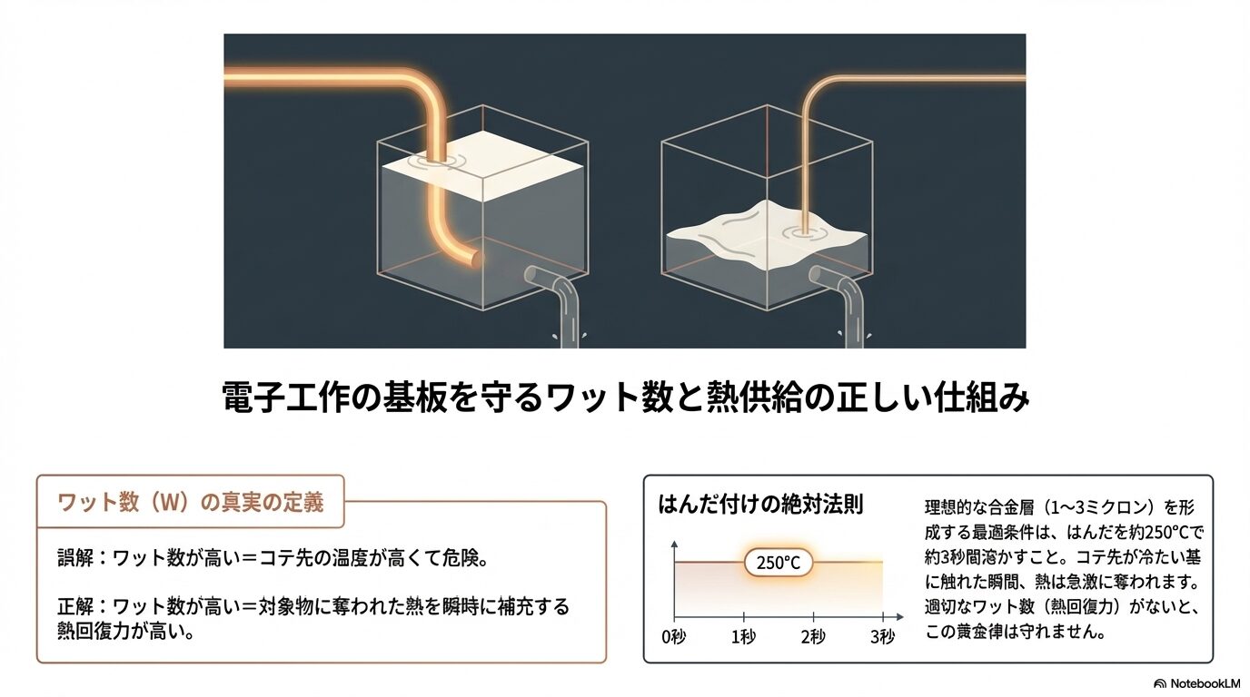 電子工作の基板を守るワット数と熱供給の正しい仕組み