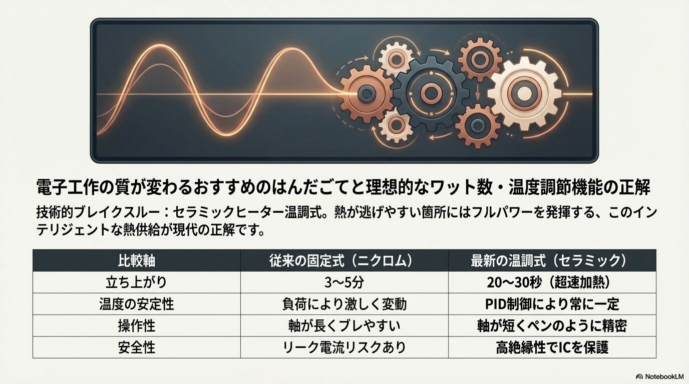 電子工作の質が変わるおすすめのはんだごてと理想的なワット数・温度調節機能の正解