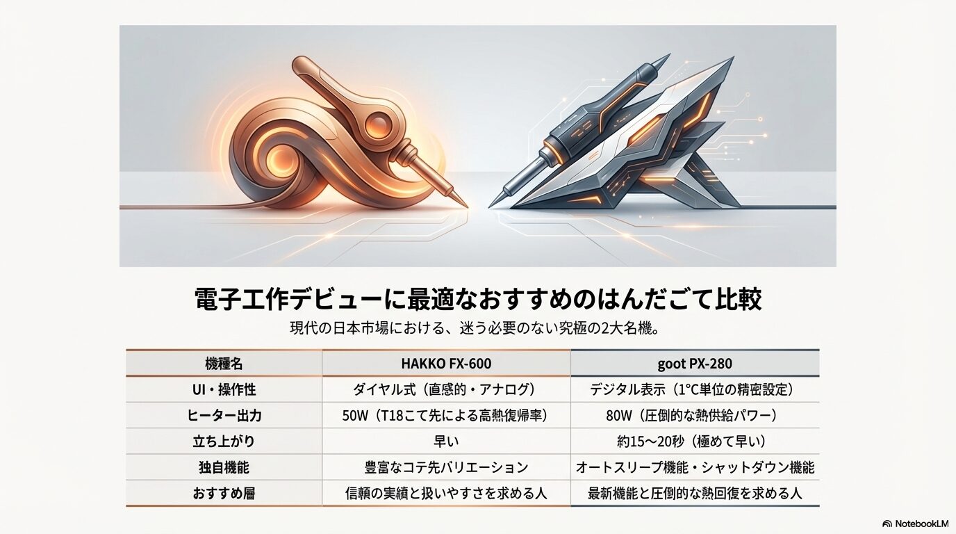電子工作デビューに最適なおすすめのはんだごて比較