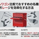 DIYツールワゴン比較でおすすめの名機を厳選してガレージを効率化する方法