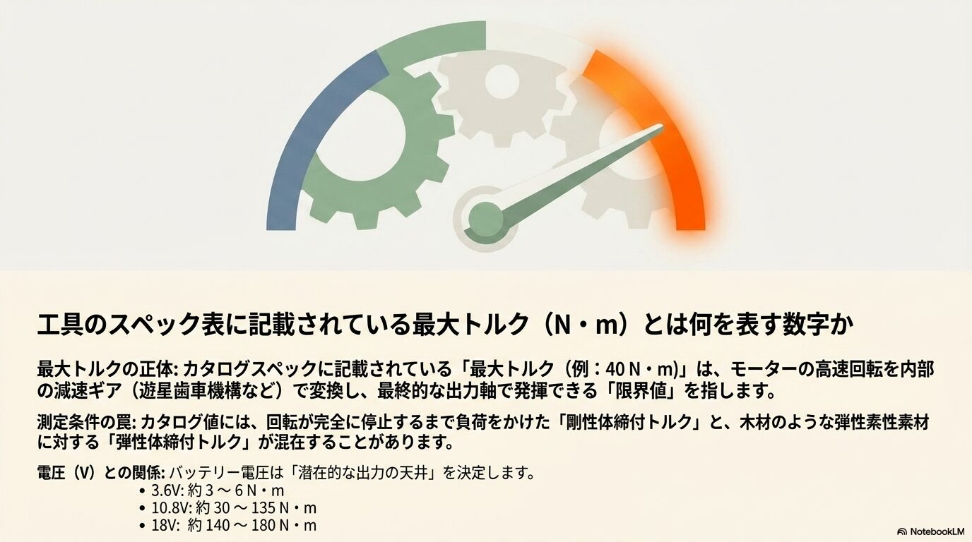 そもそも回転する力の強さを表すトルク（N・m）とは何か