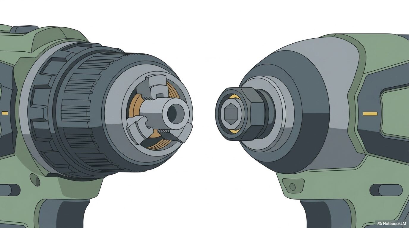ドリルとインパクトの決定的な違いをプロが解説！DIY初心者が後悔しないための選び方