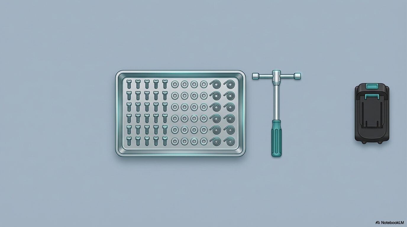 ネジの紛失や破損を防いで安全に作業する！自分でベースを付け替えるための実践ステップ