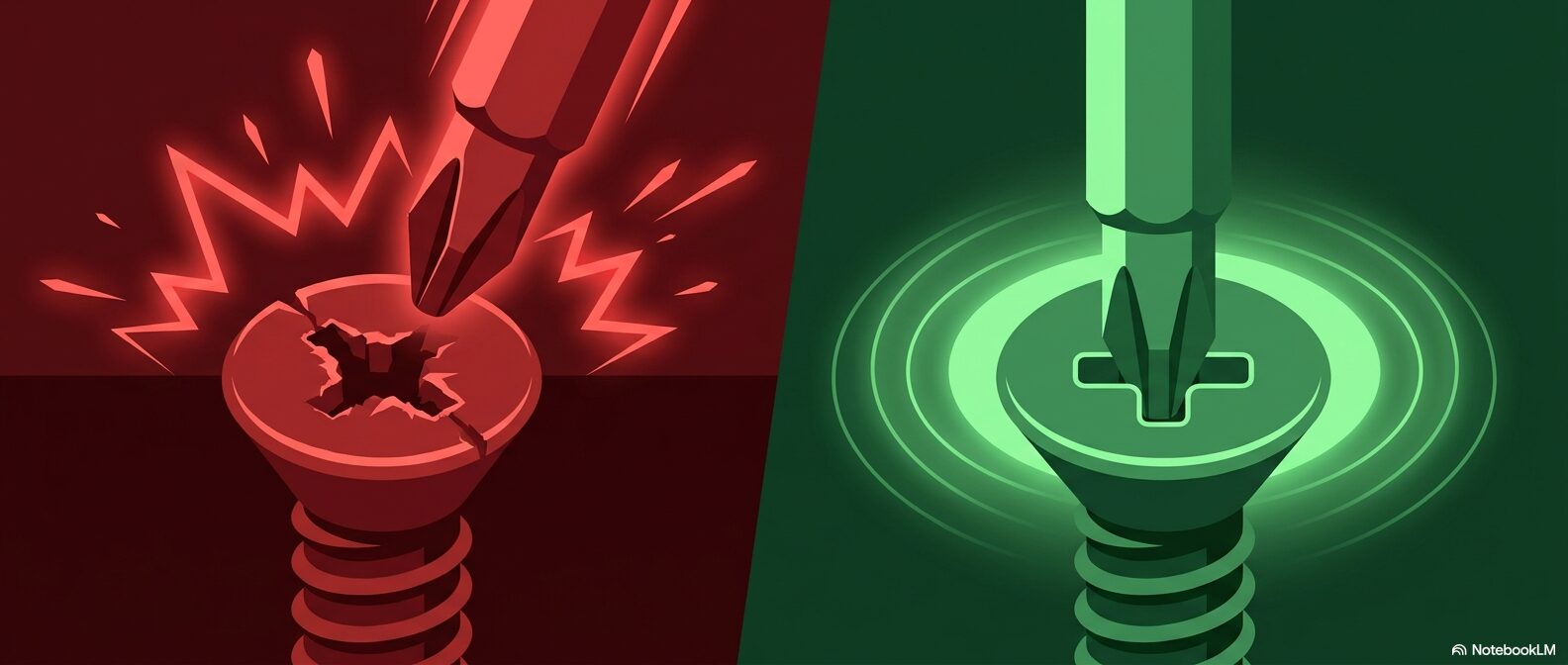 ネジ頭をなめないために知っておきたいビットの種類と選び方の基本