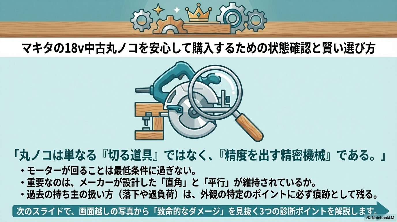 マキタの18v中古丸ノコを安心して購入するための状態確認と賢い選び方