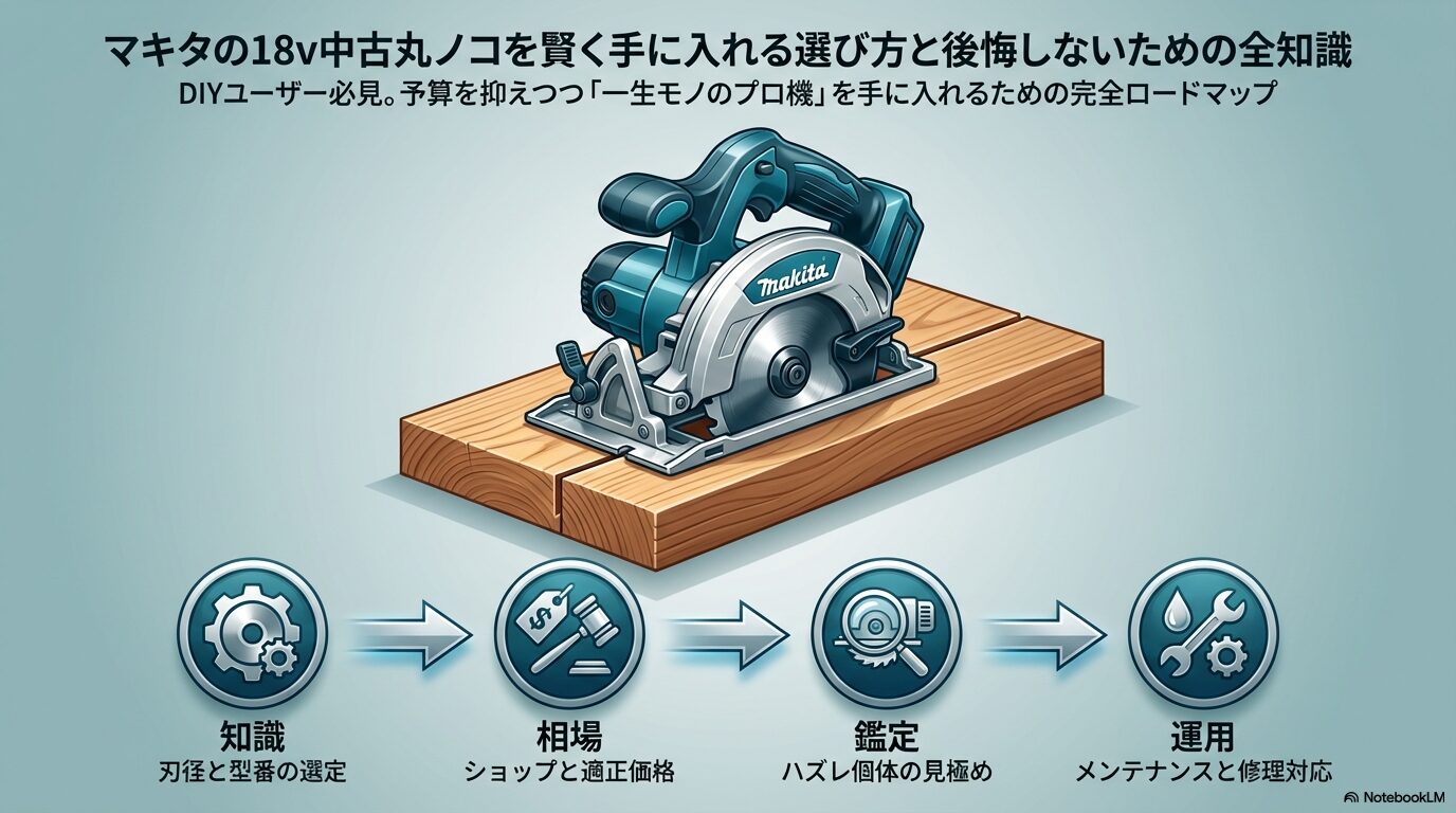 マキタの18v中古丸ノコを賢く手に入れる選び方と後悔しないための全知識