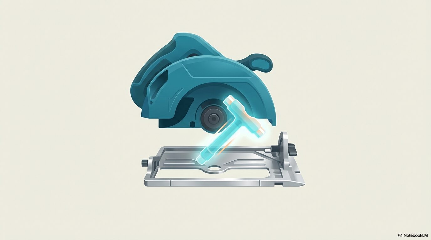 マキタの丸ノコでベースプレートを交換する完全マニュアル！適合部品の特定から高精度な調整手順まで解説