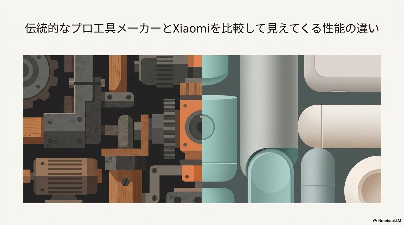 伝統的なプロ工具メーカーとXiaomiを比較して見えてくる性能の違い