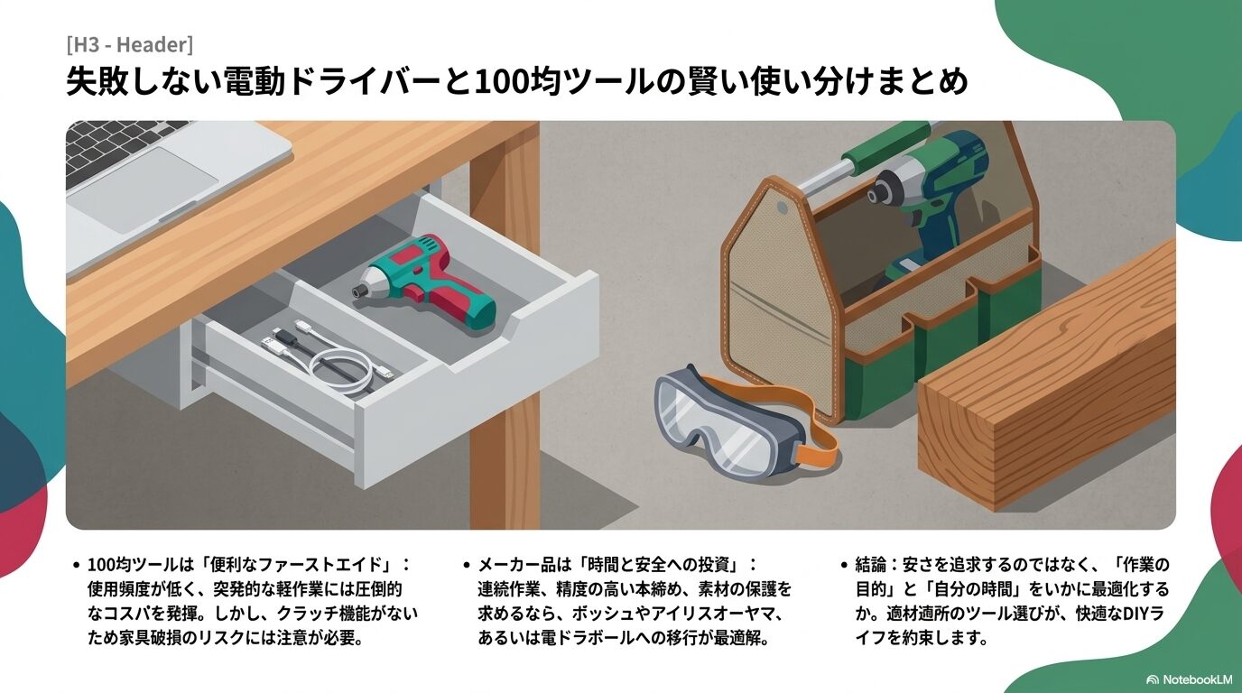 初心者が意識すべき電動ドライバーのパワーとトルク値の基礎知識