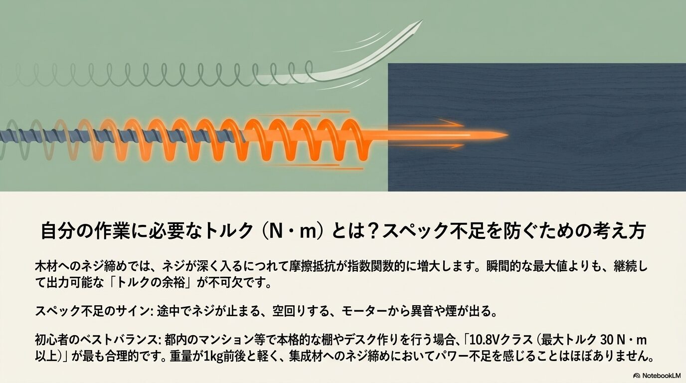 初心者が混同しやすい回転数とトルク（N・m）とはどう違うのか