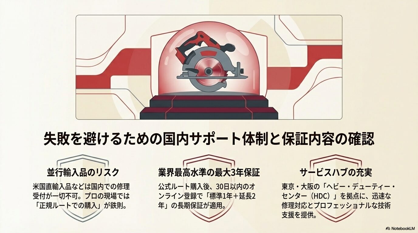 失敗を避けるための国内サポート体制と保証内容の確認