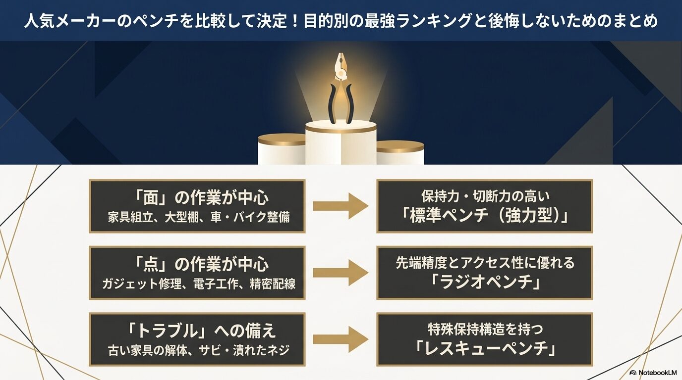 性能とコストパフォーマンスでペンチを比較して選んだ最強ランキング