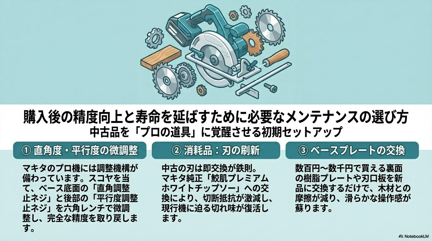 購入後の精度向上と寿命を延ばすために必要なメンテナンスの選び方