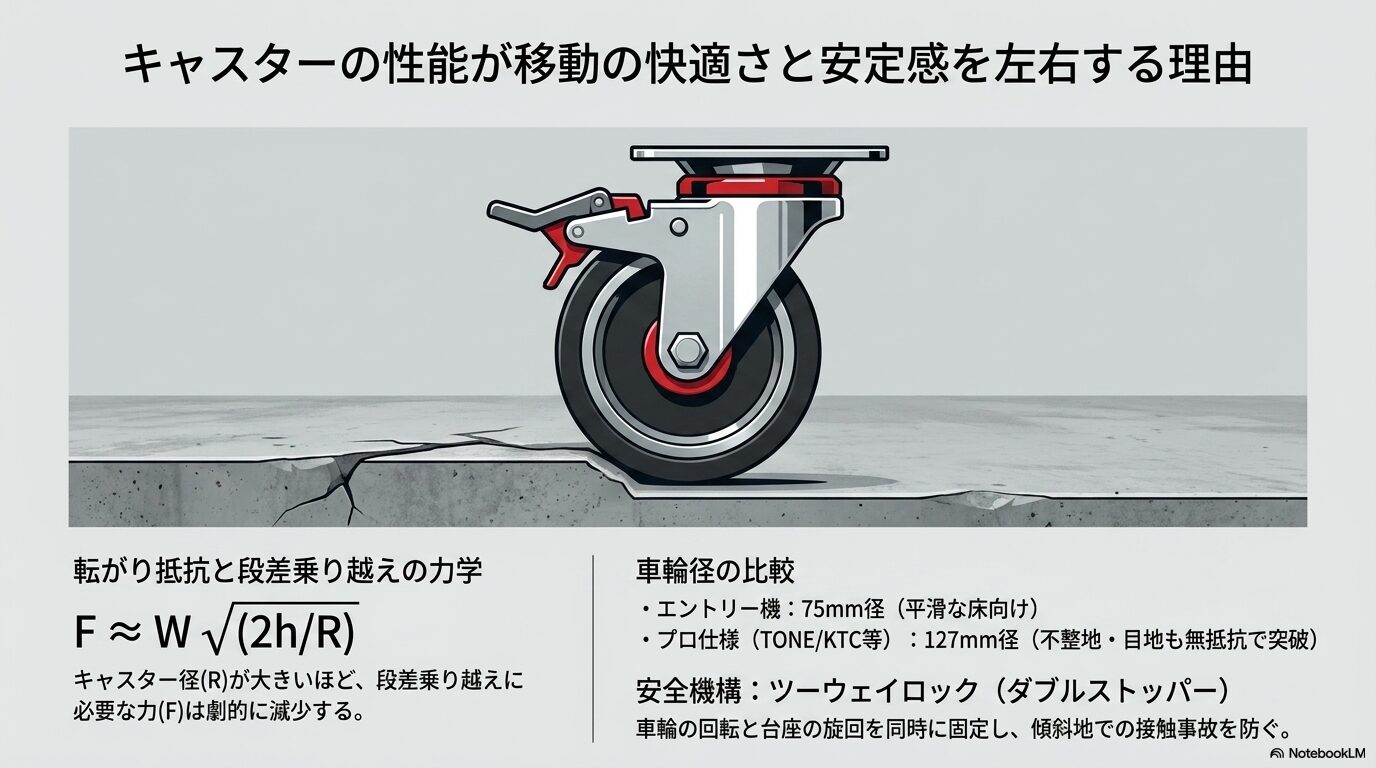 重荷重でも滑らかに動く引き出し性能と安全機能の重要性