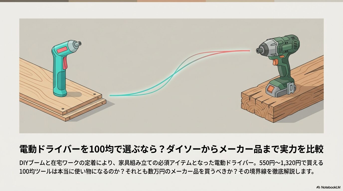 電動ドライバーを100均で選ぶなら？ダイソーからメーカー品まで実力を比較