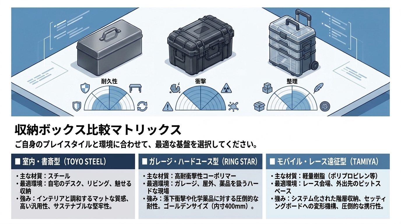 工具箱のタイプによる使い勝手の違い