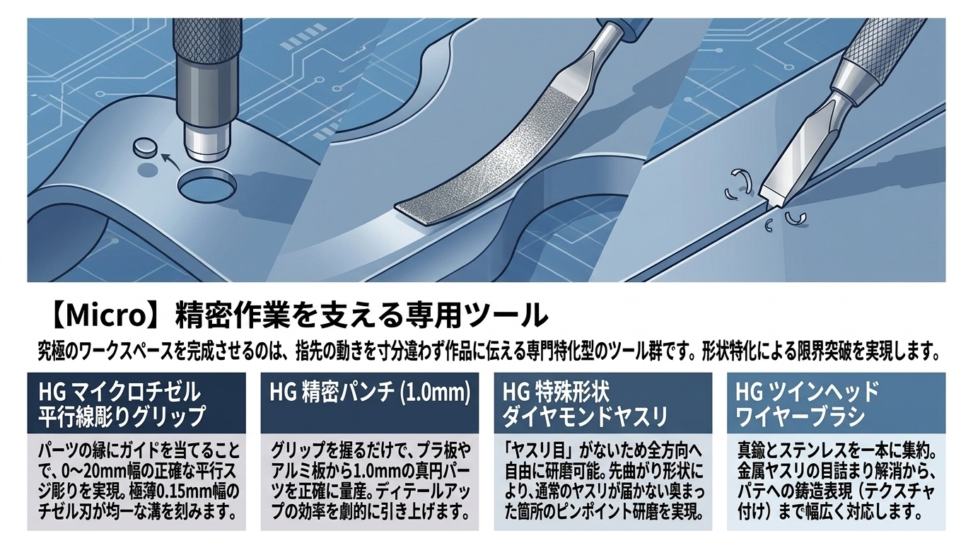 手持ちのプラモデル工具に合う収納量を確認する